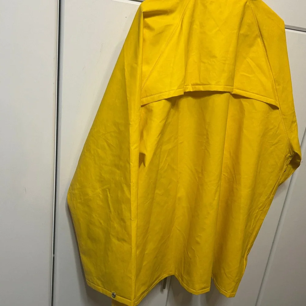 Tingley Yellow Rain Jacket PVC Coated Workwear Coat Mens 2XL 150509/13039